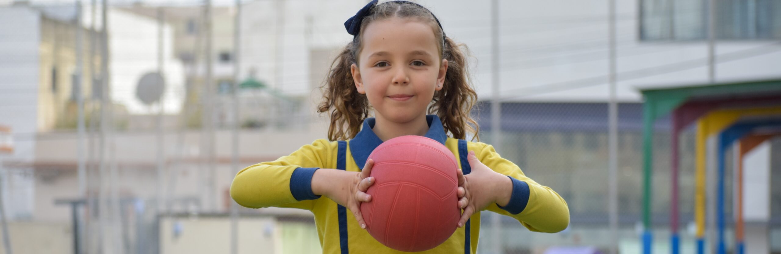 Child attending one of the FES childcare centres