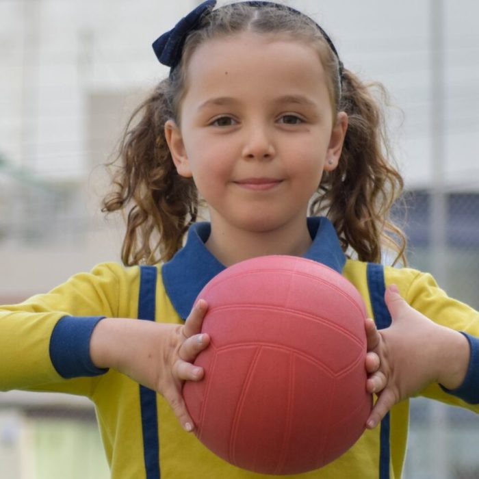 Child attending one of the FES childcare centres