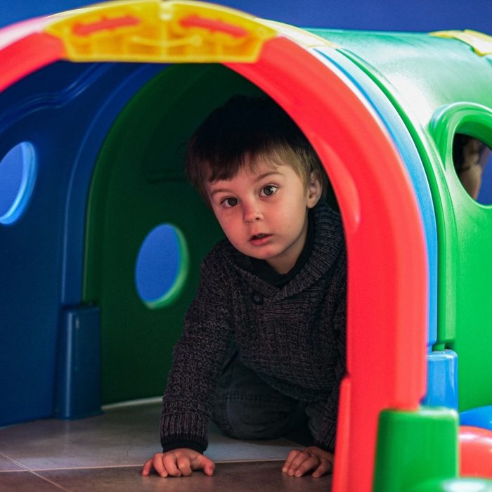 Child in School Playground during Klabb 3-16